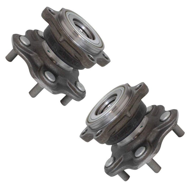 TRQ Rear Driver and Passenger Side Wheel Bearing and Hub Assembly Set 2 Piece Compatible with 2003-2006 Infiniti G35 2007 G35 Coupe 2003-2009 Nissan 350Z - Image 3